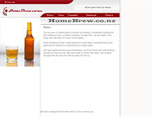 Tablet Screenshot of homebrew.co.nz